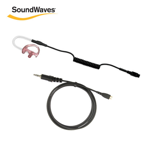 SoundWaves, earpiece, heavy duty, heavy duty earpiece, tactical earpiece, receive only, single wire earpiece